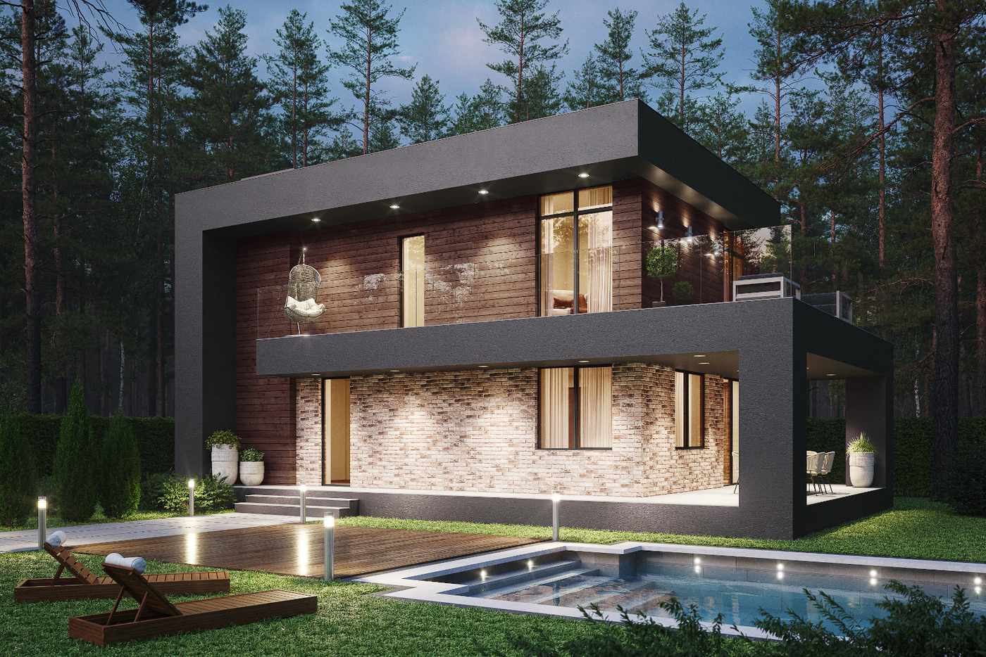 ПроектдомаCatalog-Plans-63-42(109кв.м,14.06x8.36м,газобетон400мм)Уцененныйтовар