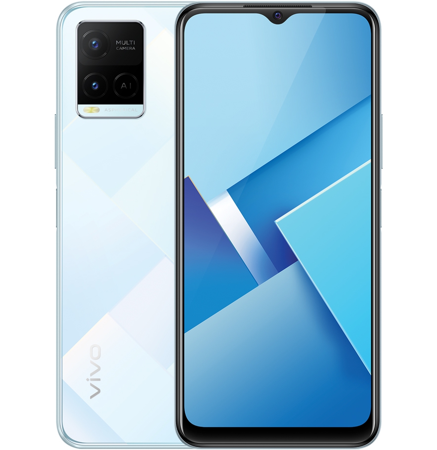 Смартфон vivo Y21 64 ГБ 4 ГБ Голубой 6.51 Y21Diamond