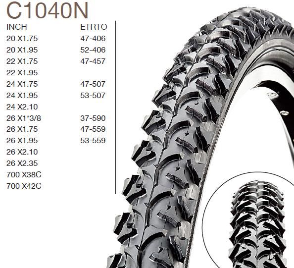 Покрышка для велосипеда CST C1040N 24 х 1.95, для горного велосипеда и смешанных покрытий Покрышка для велосипеда CST C1040N 24 х 1.95, для горного велосипеда и смешанных покрытий