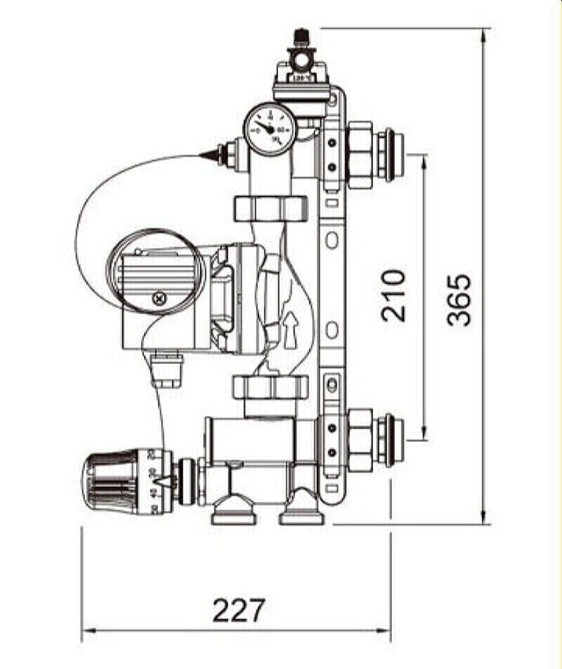 Насосно смесительный узел tim jh 1036 схема подключения