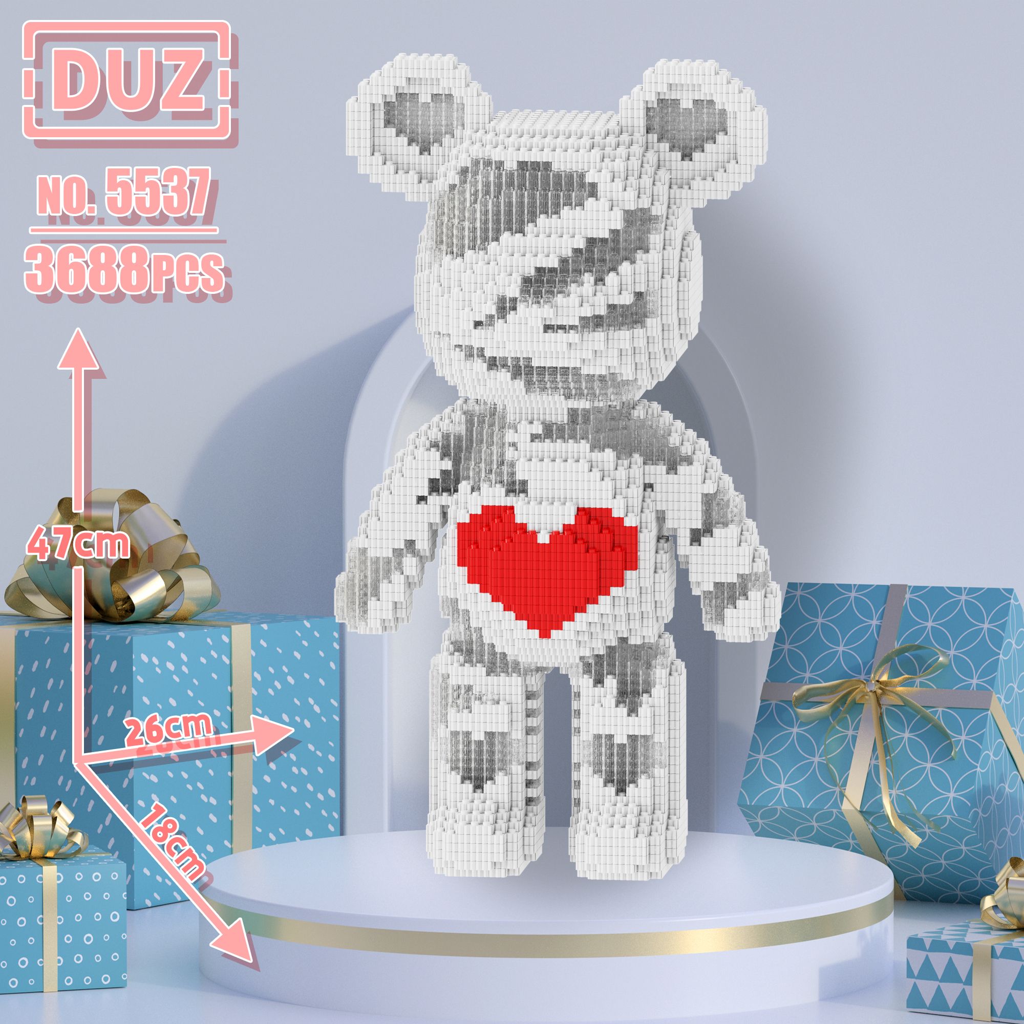 DUZ конструктор /3D KAWS игрушка-медведь, лего совместимый купить