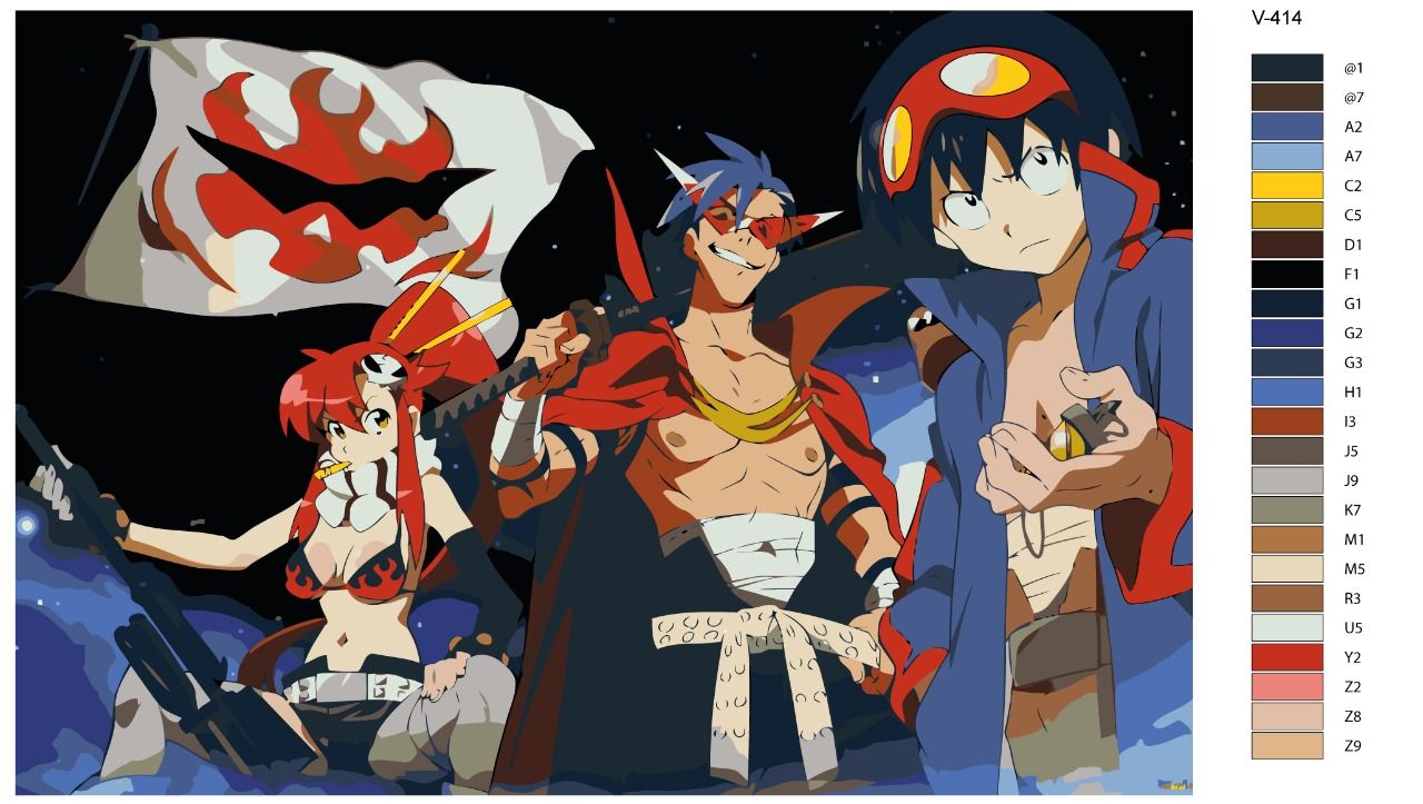 Картина по номерам V-414 