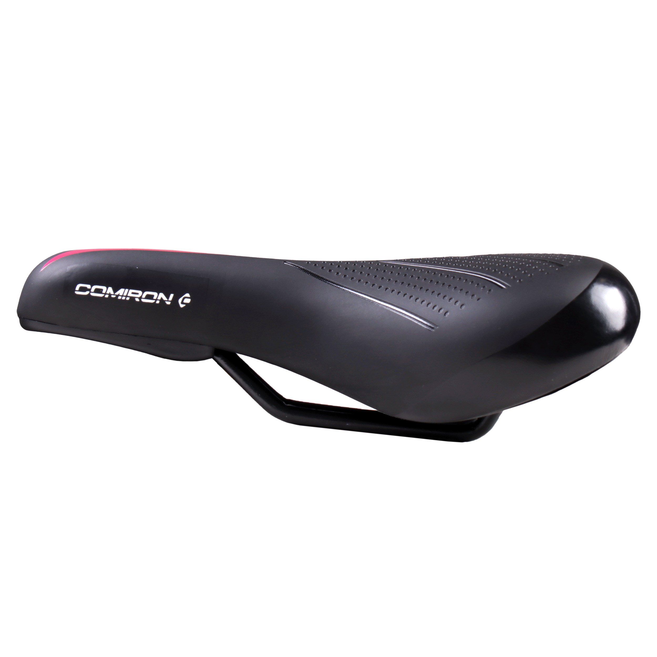 Седло велосипедное детское COMIRON VALLY N942P 235x145, полиуретан принтованный, чёрный, розовый Седло велосипедное детское COMIRON VALLY N942P 235x145, полиуретан принтованный, чёрный, розовый