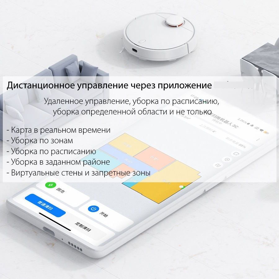 Робот пылесос mijia 3c