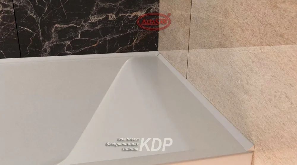 Бордюр для ванны altasan kdp195 монтаж