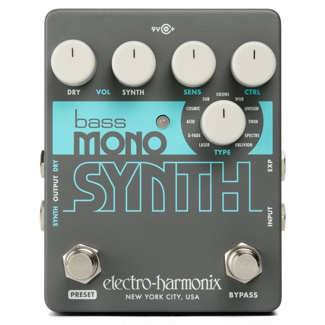 Педаль эффектов Electro-Harmonix (EHX) Bass Mono Synth купить на