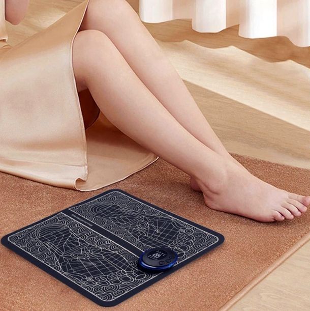 Массажер для ног электрический EMS, массажный коврик тренажер для стоп ...