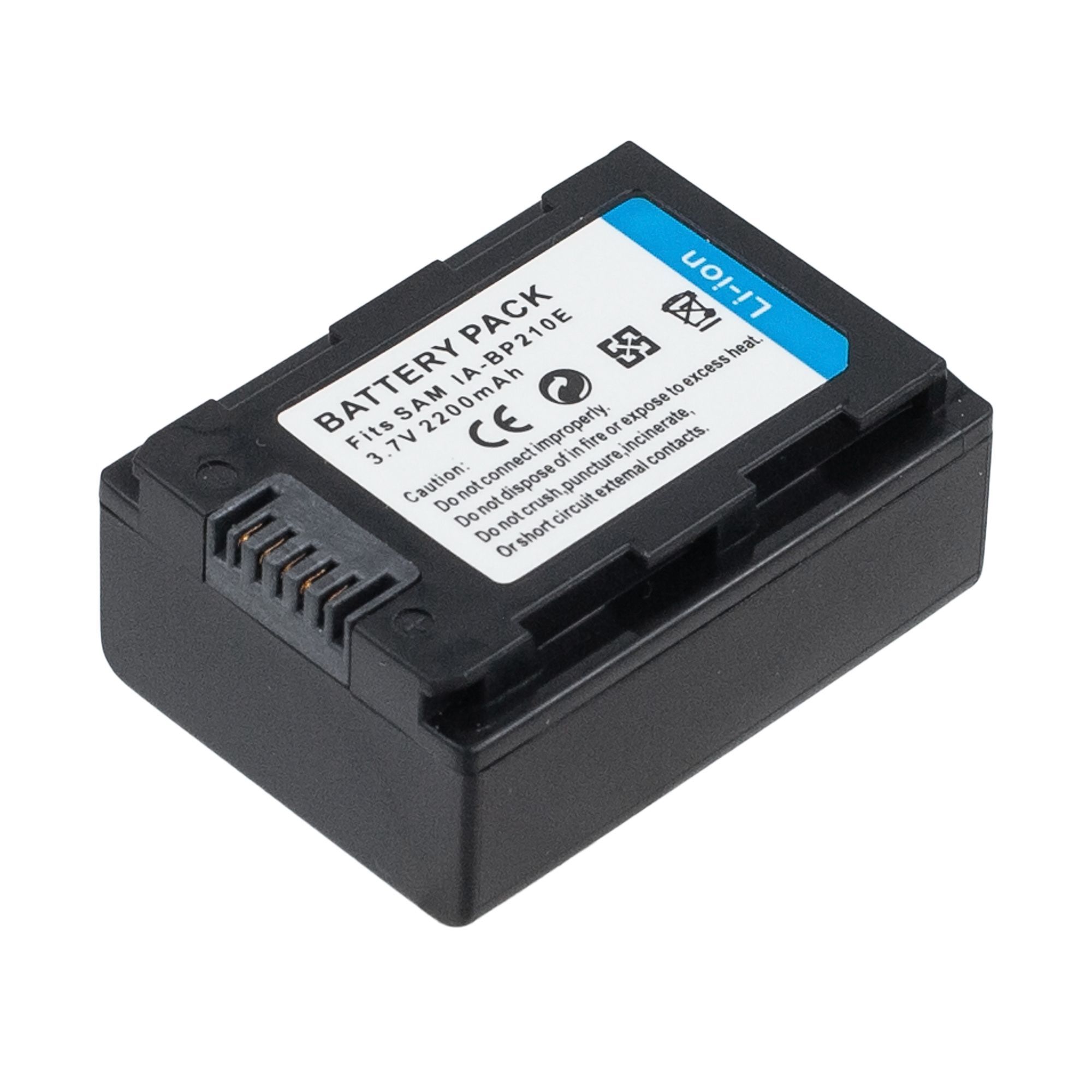 АккумулятордляфотоаппаратаSamsungHMX-H300H200S15,SMX-F44F50/IA-BP210E-батарея2200mAh