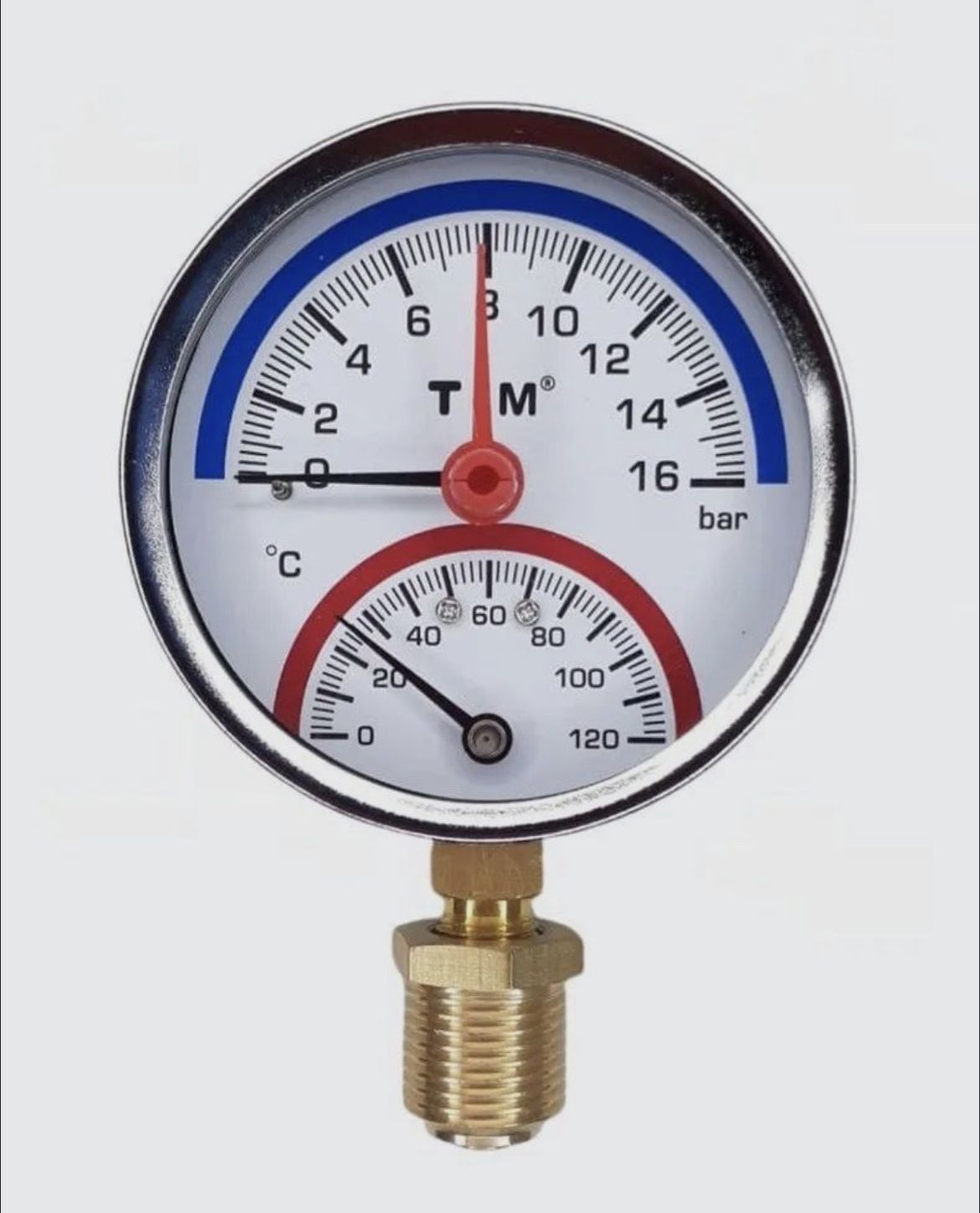 Термоманометррадиальногоподключения1/2"-16барTIMарт.Y-80-16