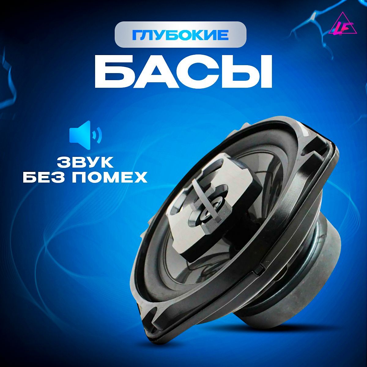 Динамики автомобильные 16 см / Комплект из 2 штук / Коаксиальная ...