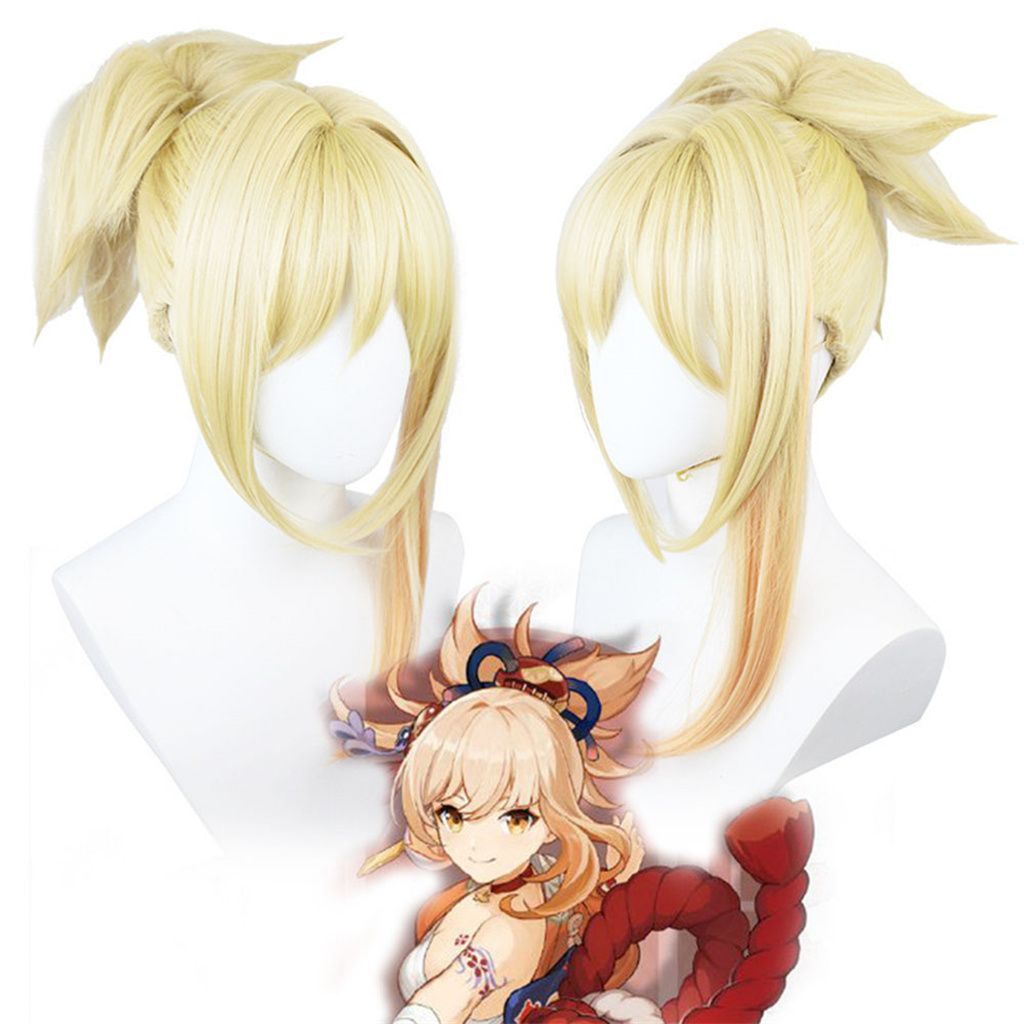 Anime Manga Game Genshin Impact Yoimiya Halloween Carnival Party Cosplay  Wig мультфильм аниме косплей парик - купить по доступным ценам в  интернет-магазине OZON (1517963606)