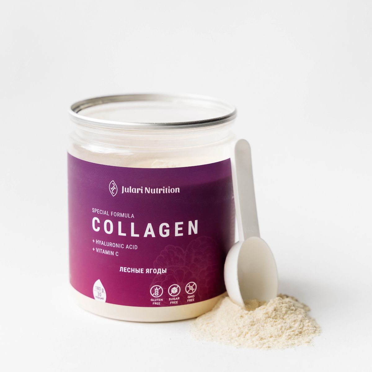 Гидролизованный пептидный коллаген порошок с гиалуроновой кислотой и ...