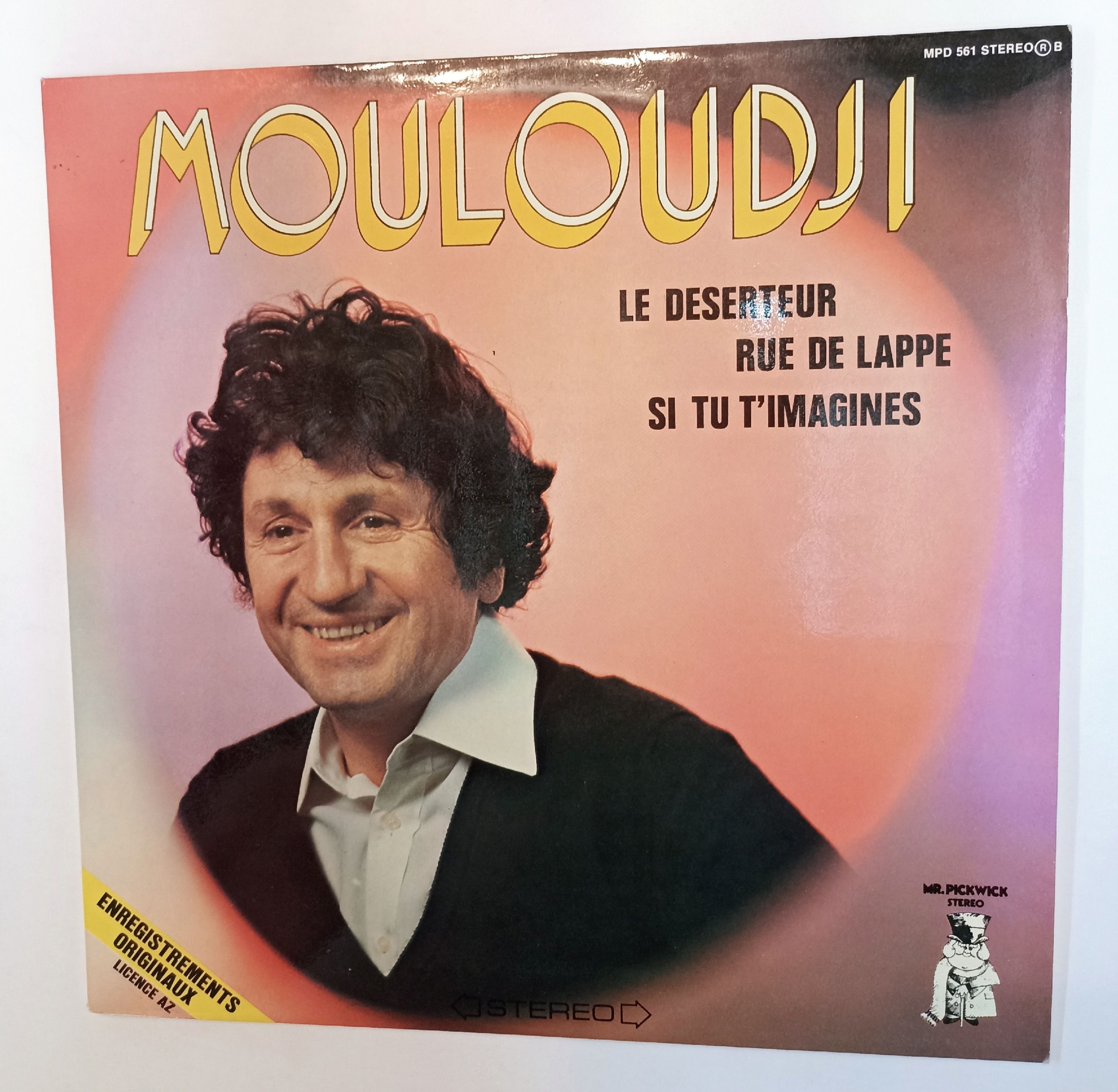 Винтажная виниловая пластинка LP Mouloudji Le Deserteur Rue De