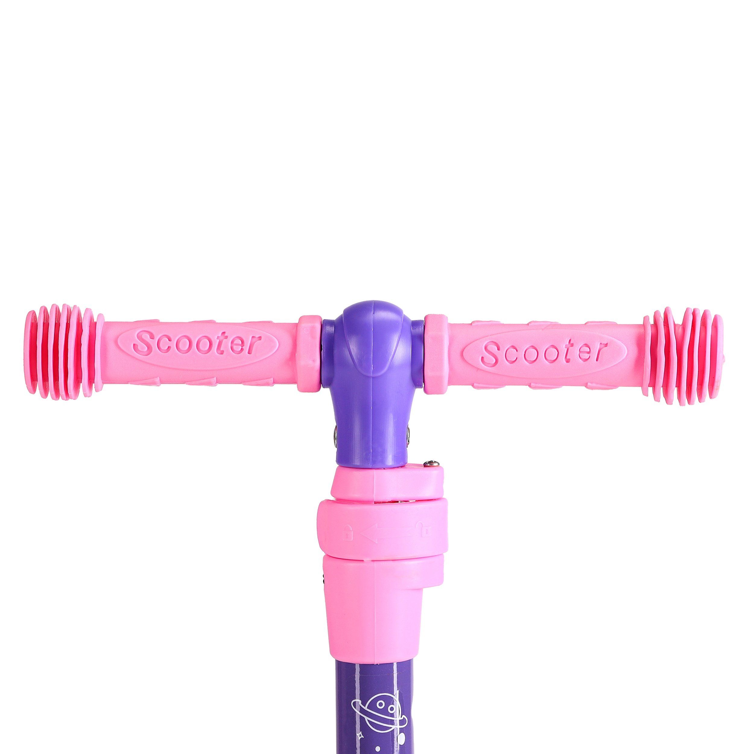 Самокат 3-х колесный SCOOTER Princess, розовый Самокат 3-х колесный SCOOTER Princess, розовый