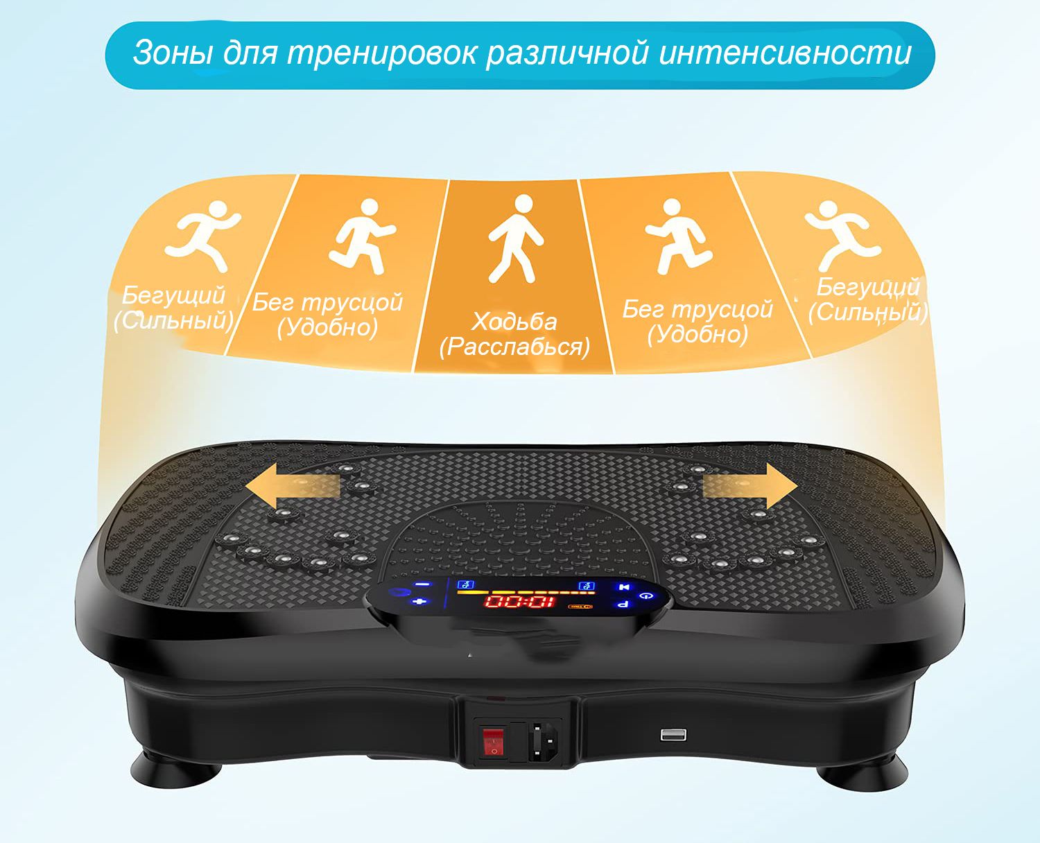 Виброплатформа антицеллюлитный вибротренажер для массажа и похудения ...