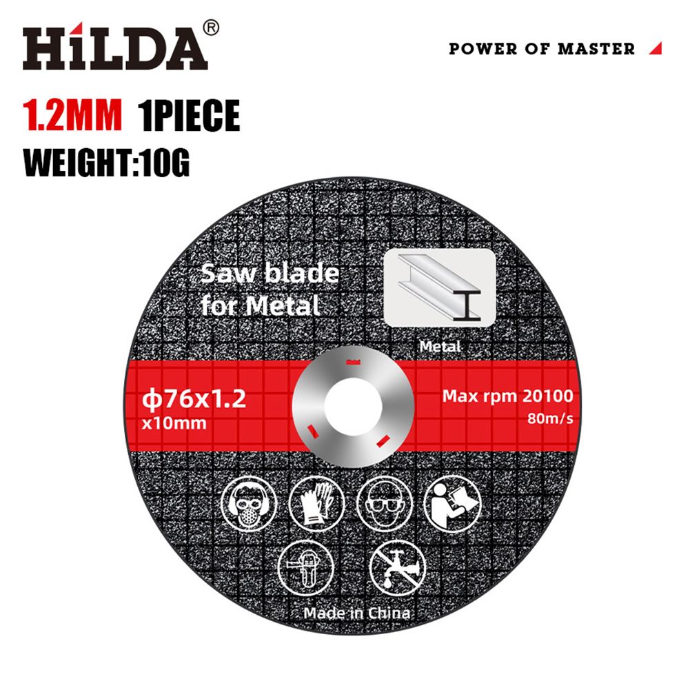 Режущийдискдляугловойшлифовальноймашинывысокойтвердости(1шт.)(76*1,2мм)