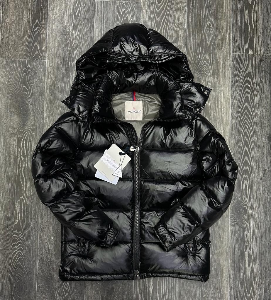 Куртка Мужской MONCLER Воротник, Карманы черный Нейлон, размер 44