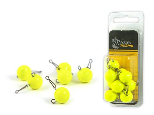 Груз Akara Чебурашка round yellow 15гр. с застежкой