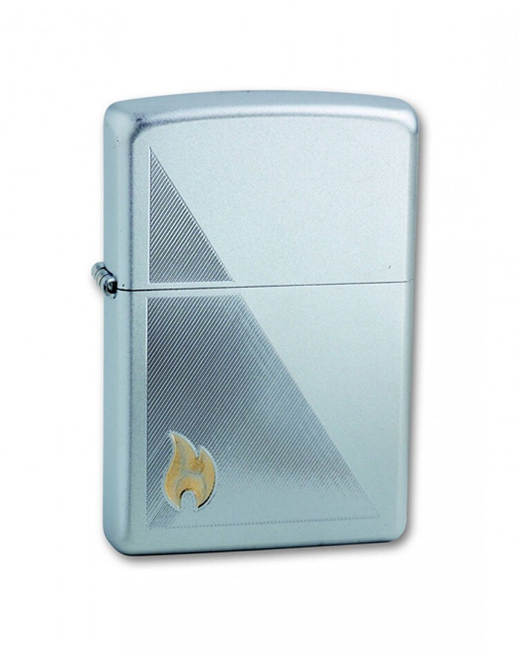 Зажигалка бензиновая ZIPPO ZIPPO Flame Satin Chrome #1