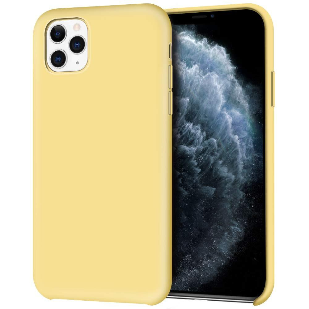 Силиконовый чехол Silicone Case с оригинальным логотипом для Apple iPhone  11 Pro, Желтый / Айфон 11 Pro - купить с доставкой по выгодным ценам в  интернет-магазине OZON (164868048)