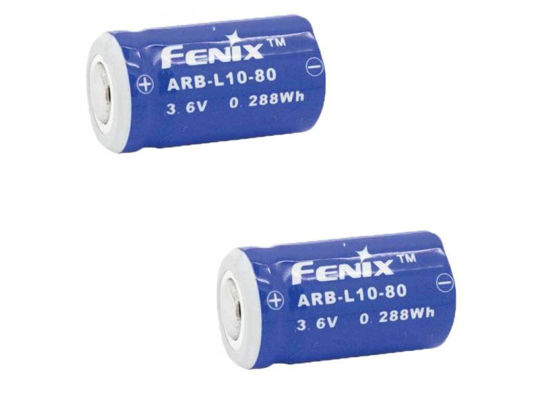 Набор из 2-ух аккумуляторов Fenix ARB-L10-80 Rechargeable Li-ion Battery #1