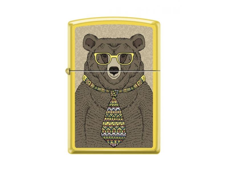 Зажигалка бензиновая ZIPPO Медведь c Lemon #1