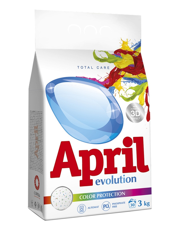 Стиральный порошок премиум April Evolution Color protection для цветных ...