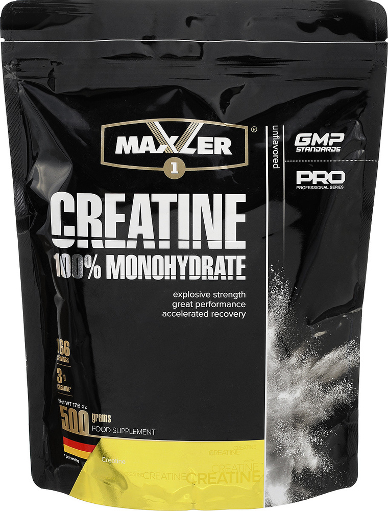 Креатин моногидрат Maxler Creatine 100% Monohydrate, 500 г - купить с ...