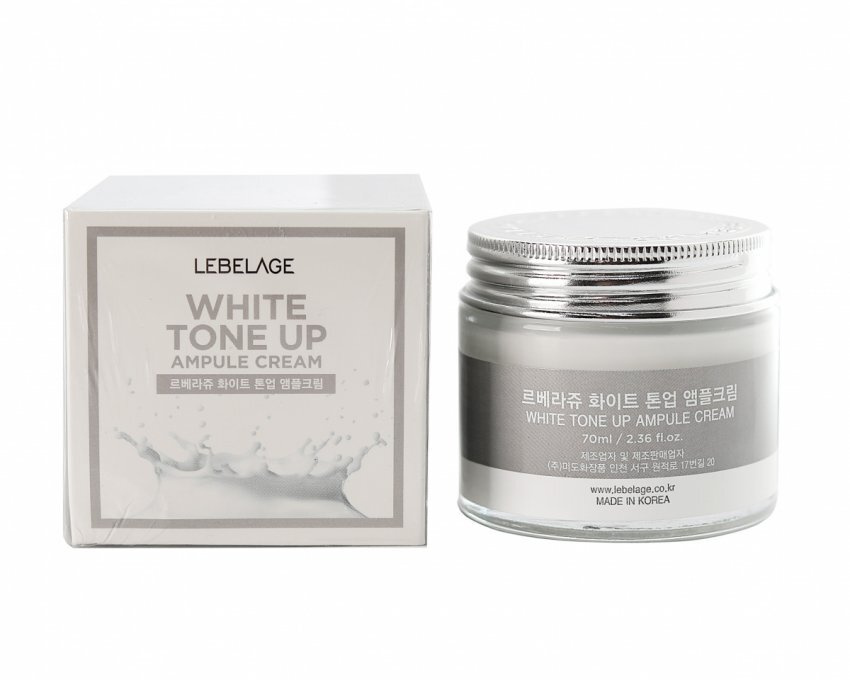 Крем для лица LEBELAGE Ampule Cream White Toneup Осветляющий ампульный крем