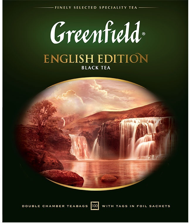 Чай в пакетиках черный Greenfield English Edition, 100 шт #1