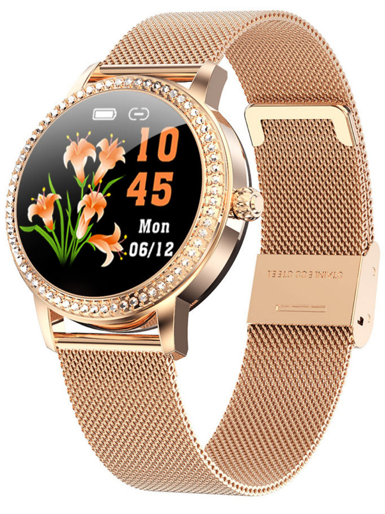 Kingwear Умные часы, 38mm, Золотой купить на OZON по низкой цене