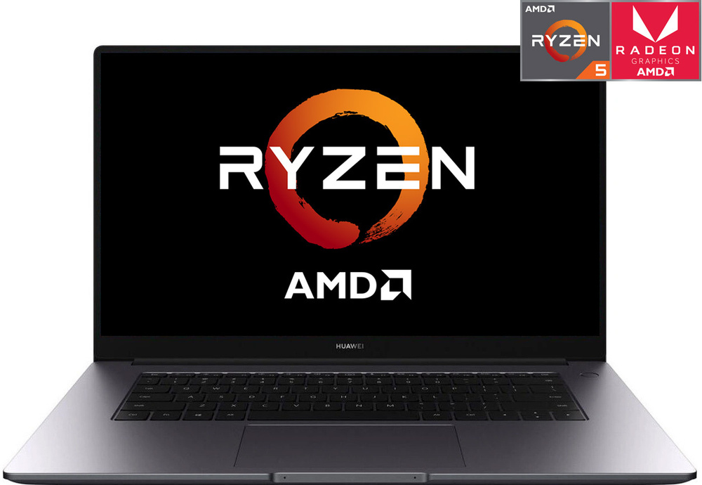 Ноутбук HUAWEI, 15.6, MateBook D 15 BOH-WAQ9R, AMD Ryzen 5 3500U