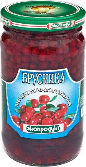 Брусника Экопродукт моченая натуральная 340 г #1