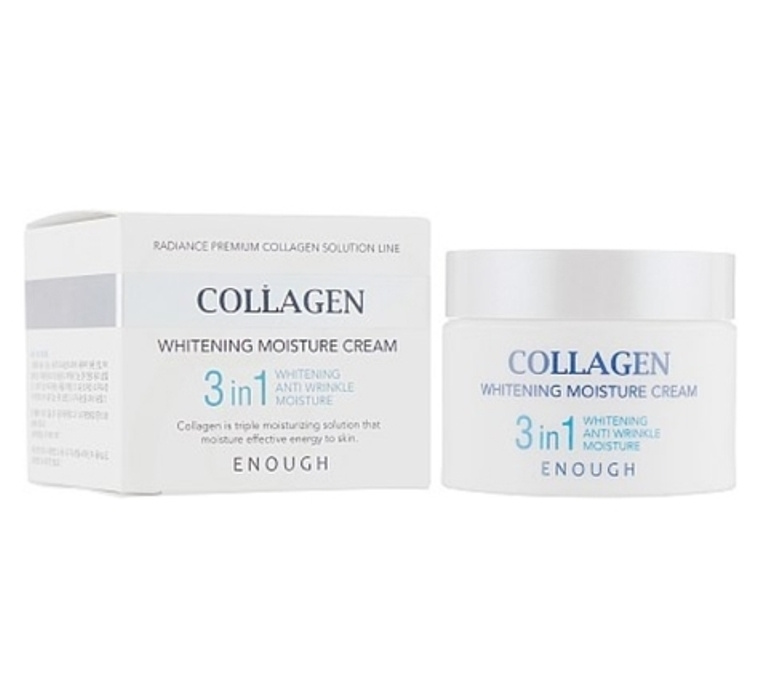 Collagen Whitening Moisture Cream, Enough,3in1, 50g крем для лица с ...