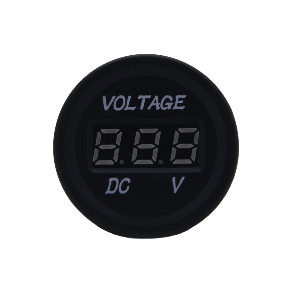Вольтметр врезной SKU-003 автомобильный с экраном / Контроль напряжения ...