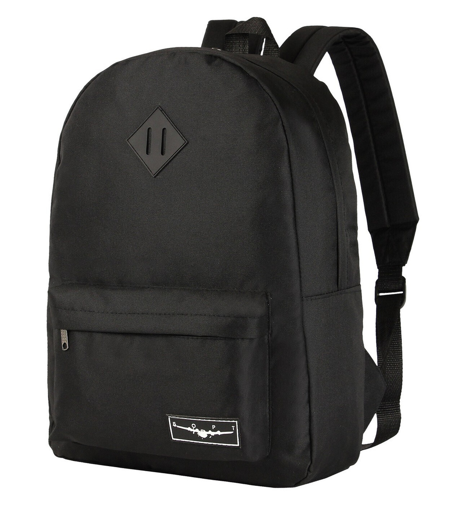  мужской черный NOSIMOE, рюкзак городской текстильный , школьный .