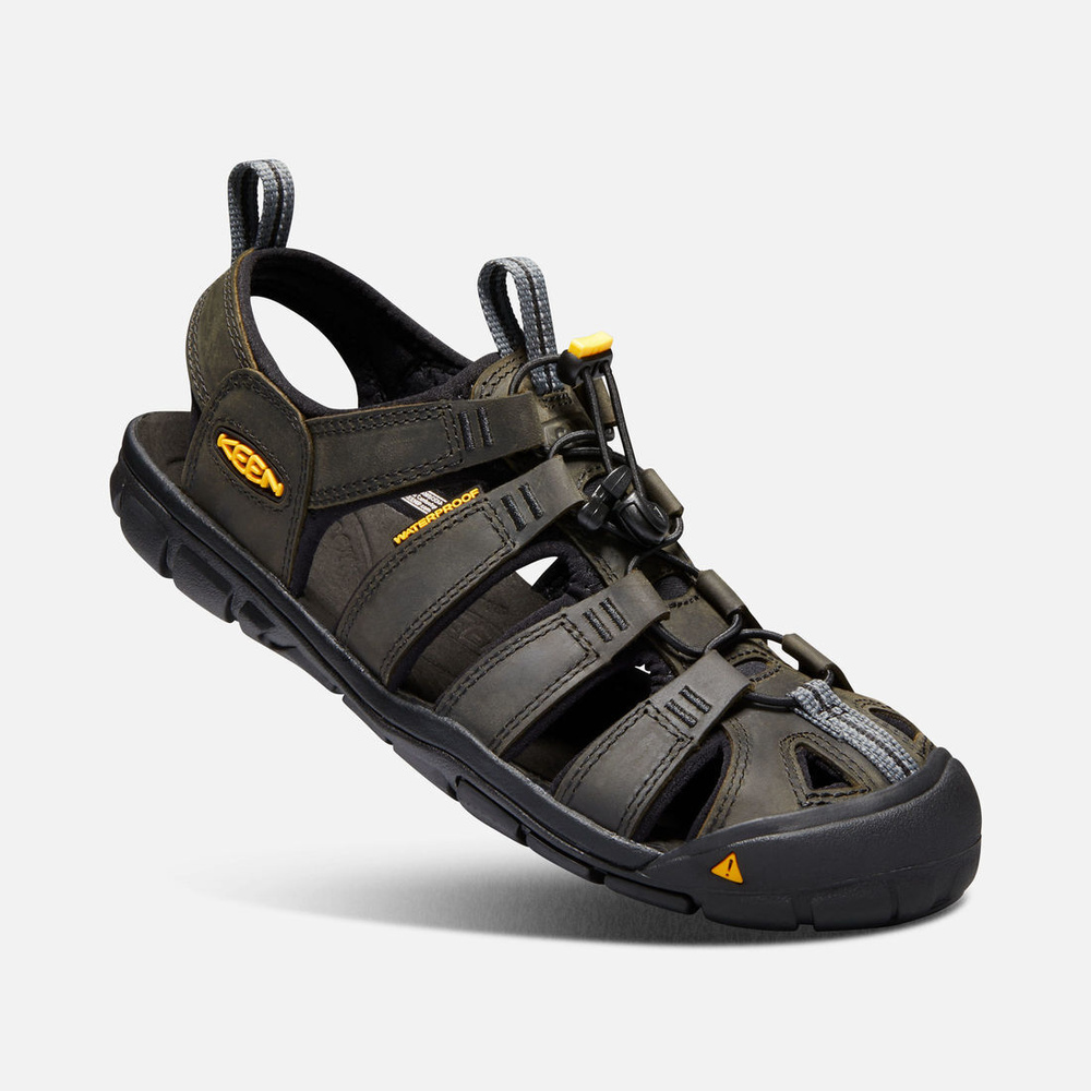 Сандалии KEEN Clearwater Cnx Leather M, Magnet/Black, 9,5 — купить в  интернет-магазине OZON с быстрой доставкой
