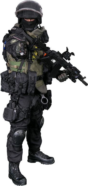 ALPHA-1 ブラックミリタリーフィギュア Коллекционная фигурка в масштабе 1/6 - Damtoys - Спецназ ФСБ