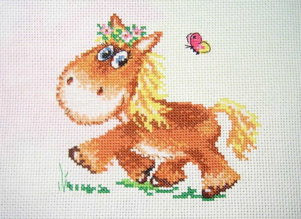 Набор для вышивания Алиса "Лошадка", 13x13см (вышивка крестом) - купить ...