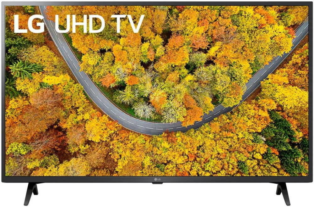 LG Телевизор 43UP76006LC.ARU(2021) Ростест; Смарт ТВ; 43.0" 4K UHD, черный  #1