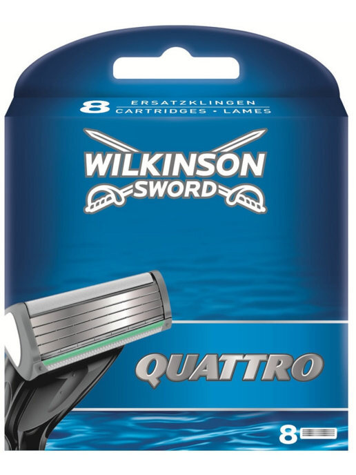 Wilkinson Sword Quattro / SCHICK / Сменные кассеты для бритвы Quattro , 8 шт.  #1