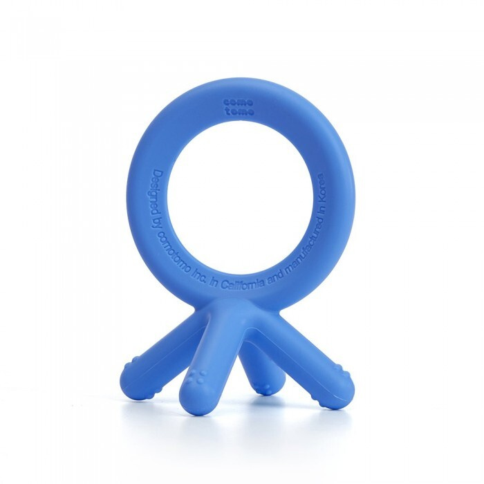 Прорезыватель Comotomo грызунок для зубов и массажа дёсен Baby Teethers с 3 мес. синий  #1