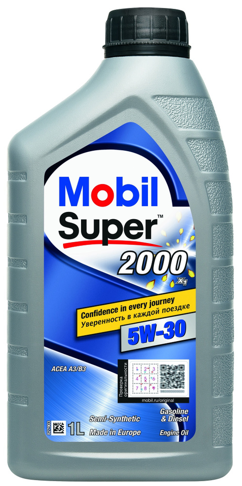 MOBIL SUPER 2000 X1 5W-30 Масло моторное, Полусинтетическое, 1 л #1