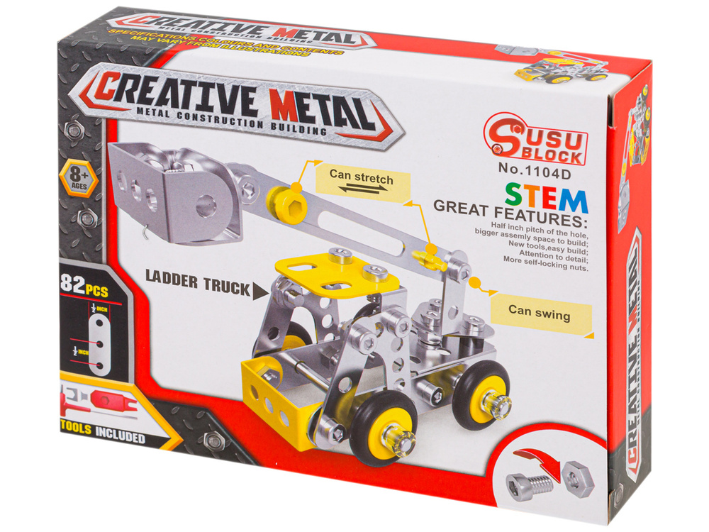 Металлический конструктор строительный подъемник Creative Metal ...