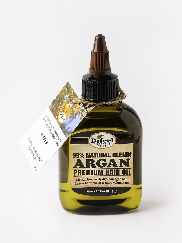 Difeel 99 Natural Argan Premium Hair Oil 99 натуральное премиаль