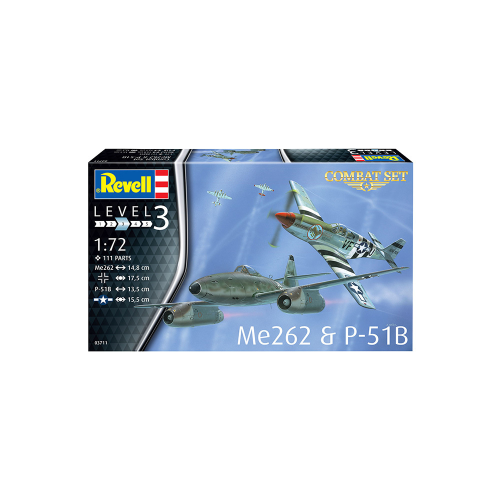 Revell 03711 Модель сборная Combat Set Турбореактивный истребитель Me262 и истребитель дальнего радиуса #1