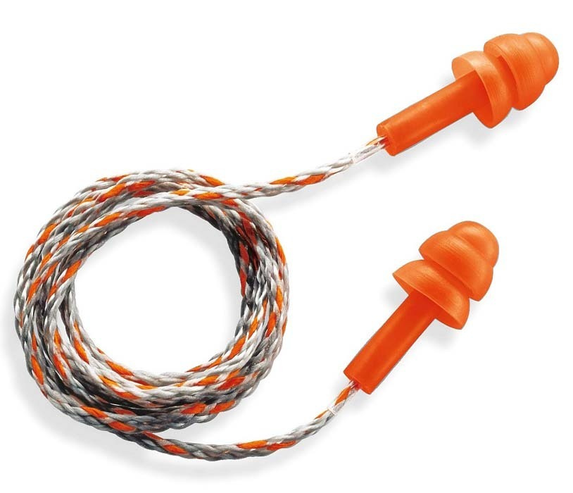 Противошумные вкладыши ( беруши ) UVEX Виспер Оранжевые ( Whisper Orange ) 2111201 со шнурком ( SNR - #1
