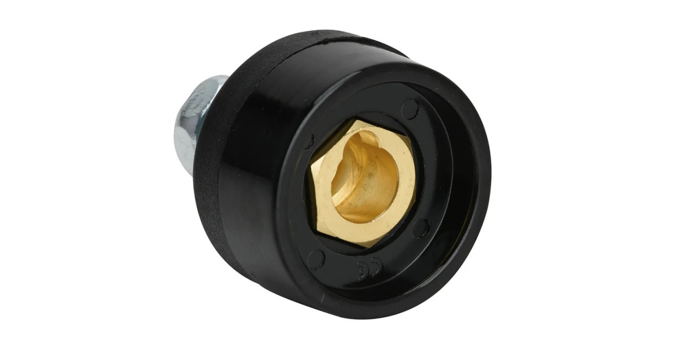 Розетка панельная для сварочного аппарата 10-25 байонетный разъем мама ...