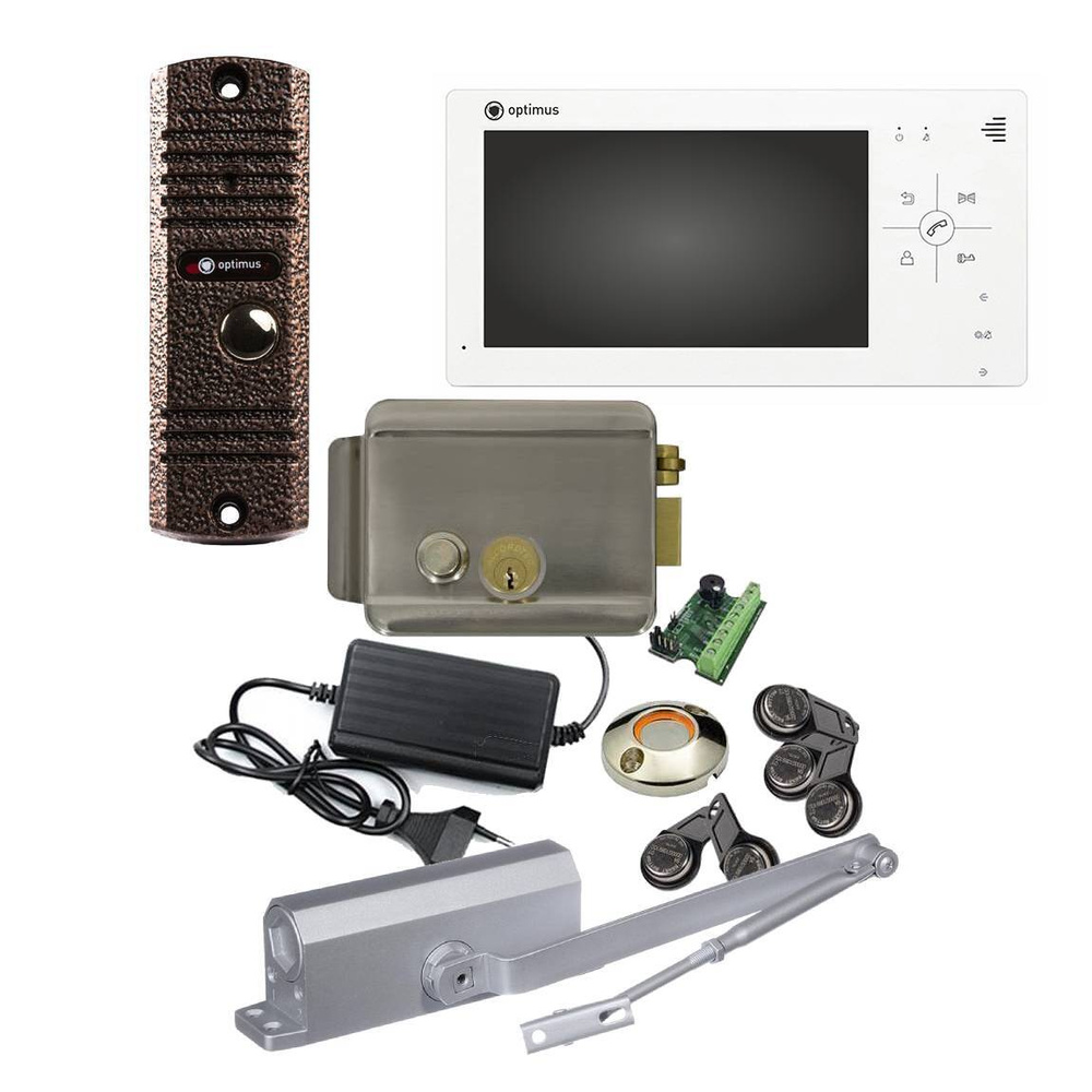 Комплект СКУД с домофоном электромеханическим замком ключами ТМ и ...