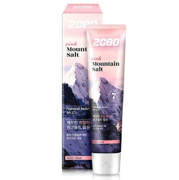 Aekyung Dental Clinic 2080 Pure Mountain Salt Pink Mild Mint Зубная паста розовая Гималайская соль 120 #1